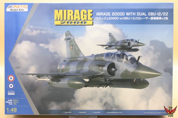 Kinetic 1/48 Mirage 2000D with dual GBU-12/22