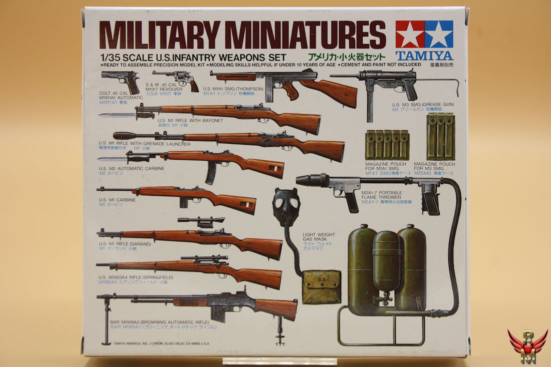 Tamiya 1/35 US Infantry Weapons Set