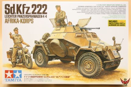 Tamiya 1/35 Sd Kfz 222 Leichter Panzerspähwagen 4x4 Afrika Korps