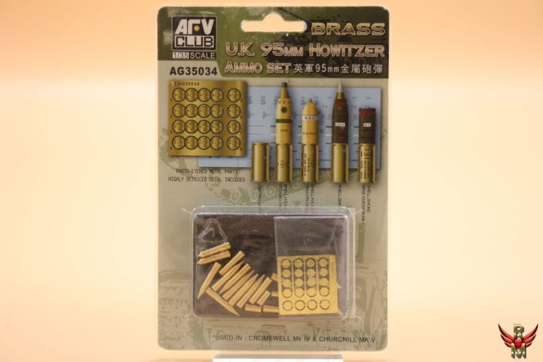 AFV Club 1/35 UK 95mm Howitzer Ammo Set METAL
