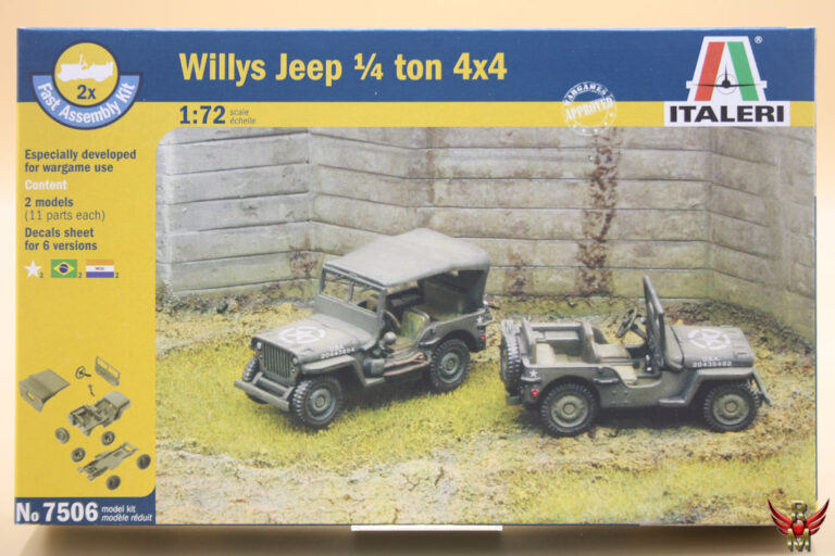 Italeri 1/72 Willys Jeep 1/4 ton 4x4