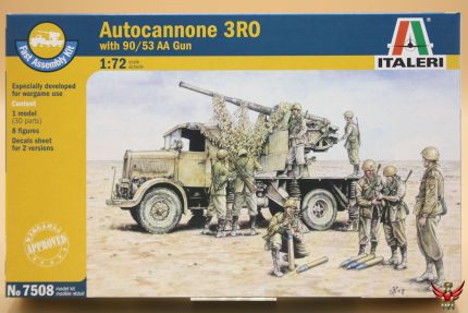 Italeri 1/72 Autocannone 3RO with 90/53 AA Gun