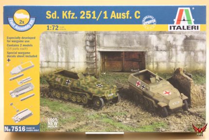 Italeri 1/72 Sd Kfz 251/1 Ausf C