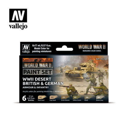 Vallejo WWII Desert British and German Armour and Infantry