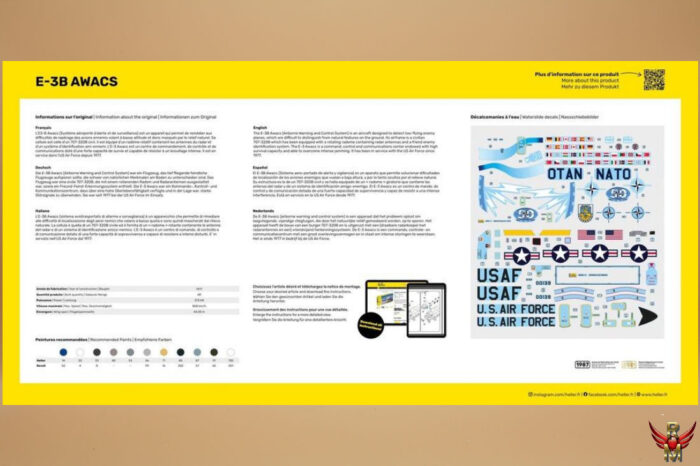 Heller 1/72 E-3B AWACS