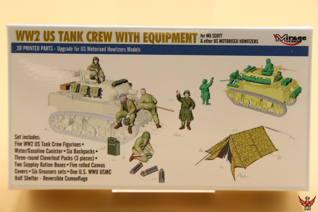 Mirage Hobby 1/72 WW2 US Tank Crew with Equipment