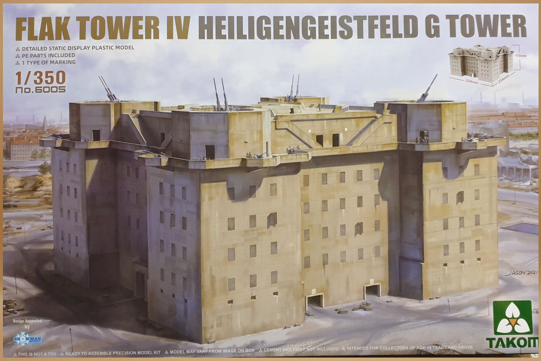 Takom 1/350 Flak Tower IV Heiligengeistfeld G Tower
