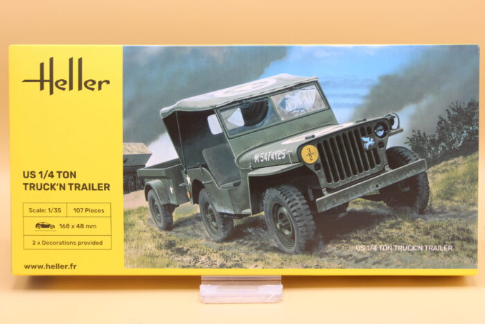 Heller 1/35 US 1/4 Ton Truck and Trailer