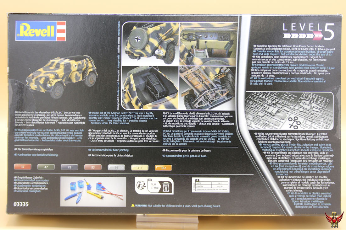 Revell 1/35 German Command Armoured Vehicle Sd Kfz 247 Ausf B