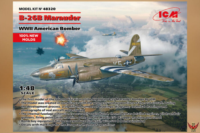 ICM 1/48 B-26B Marauder WWII American Bomber