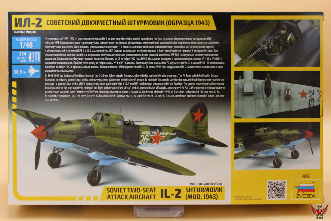 Zvezda 1/48 Soviet IL-2 Shturmovik (Mod 1943)