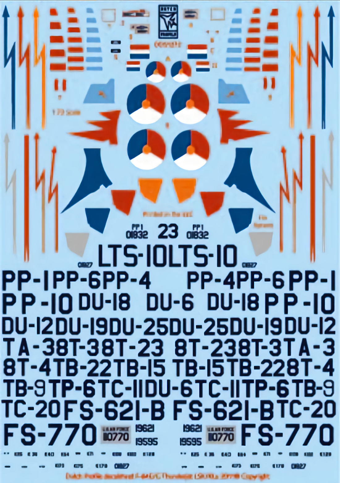 Dutch Decal Republic F-84E/G Thunderjet LSK Koninklijke Luchtmacht