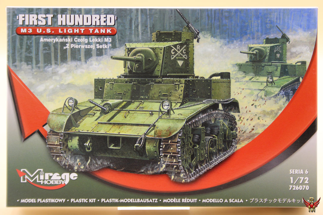 Mirage Hobby 1/72 First Hundred M3 US Light Tank