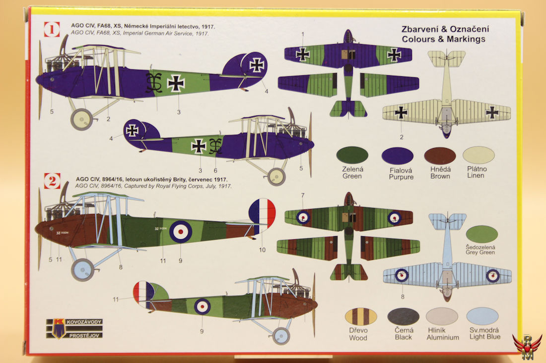 Kovozávody Prostějov 1/72 AGO C IV Special Markings