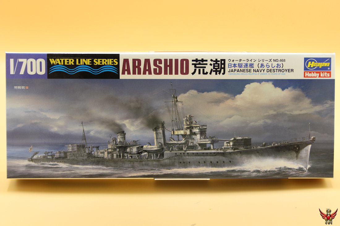 Hasegawa 1/700 Arashio Japanese Navy Destroyer water line series