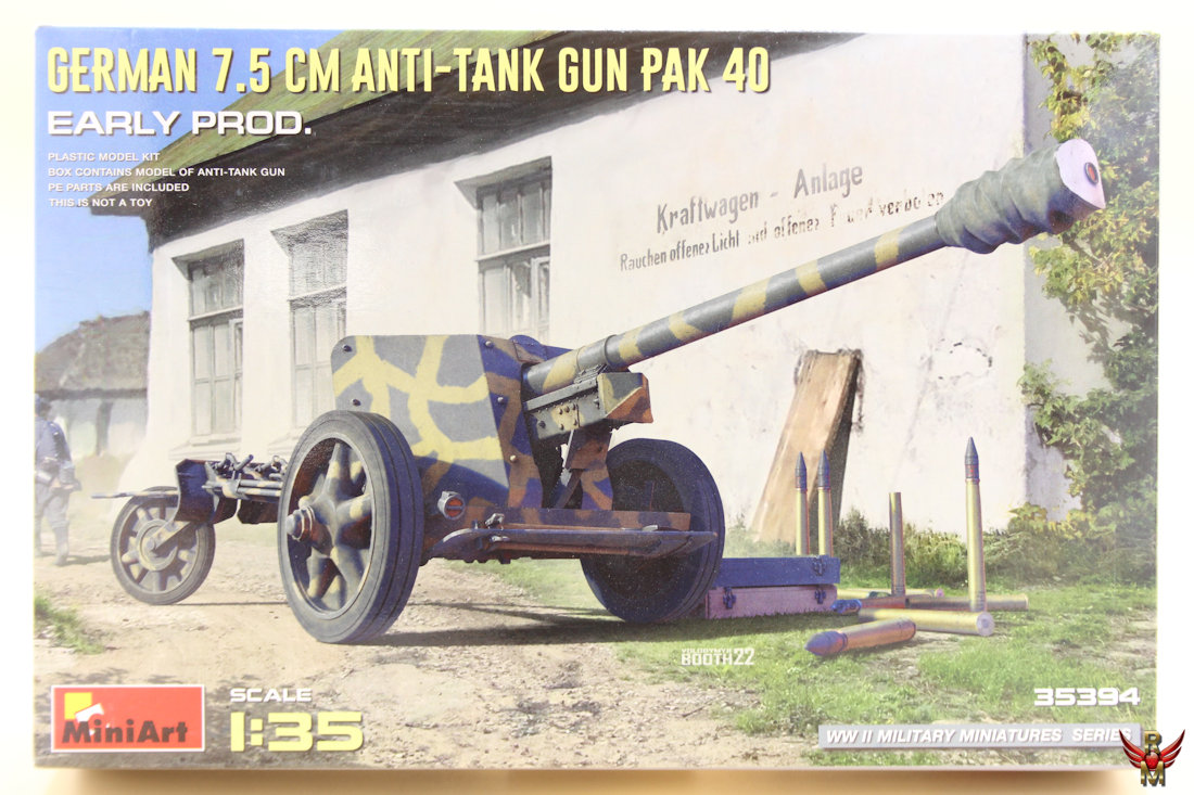 MiniArt 1/35 German 75mm Anti-Tank Gun Pak 40 Early Prod