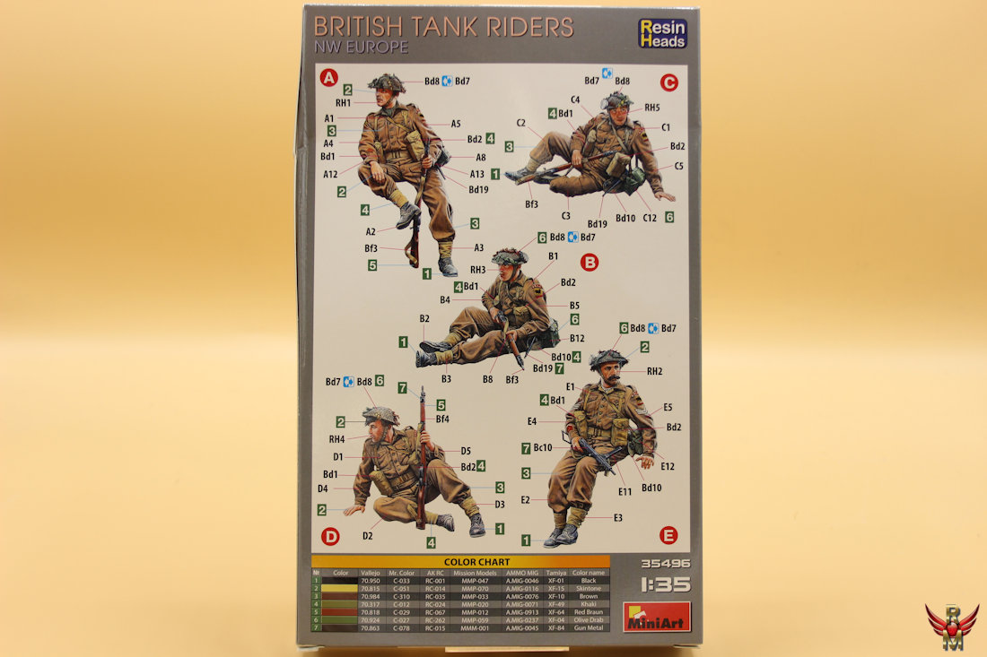 MiniArt 1/35 British Tank Riders NW Europe