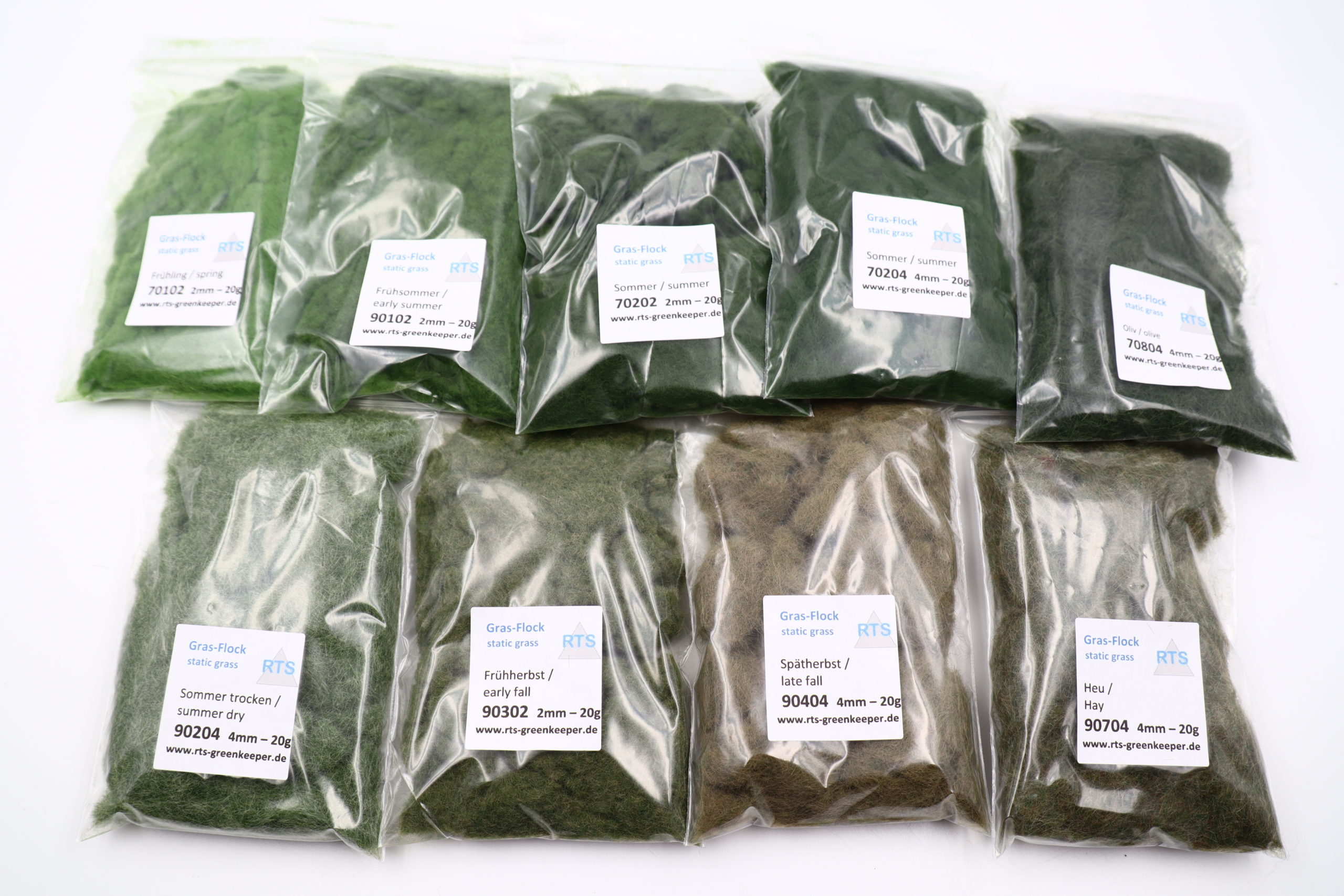 RTS 91002 RTS grass flake set green