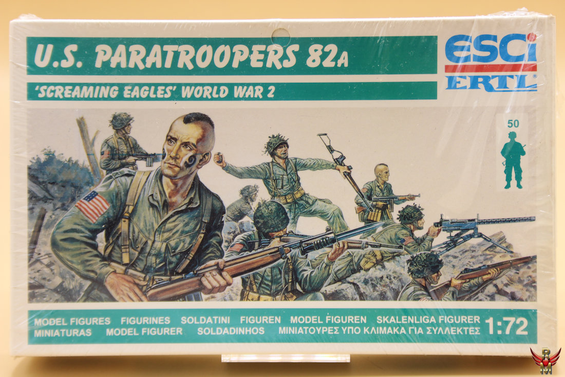 ESCI ERTL 1/72 US Paratroopers 82A Screaming Eagles World War 2