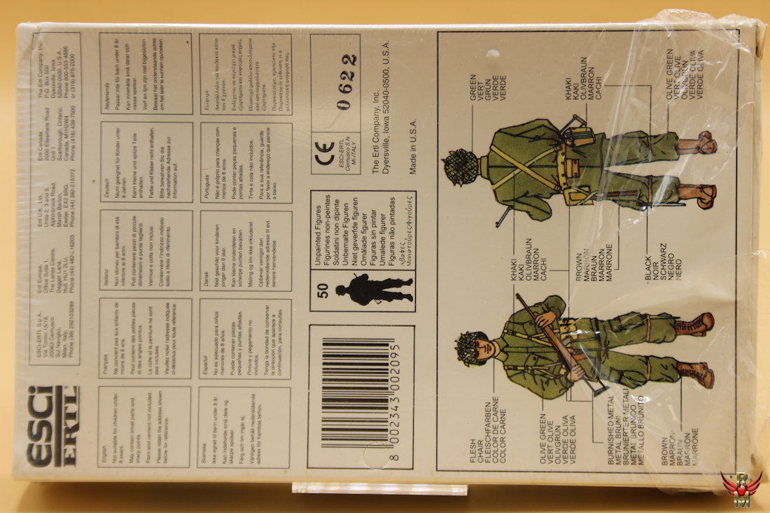 ESCI ERTL 1/72 US Paratroopers 82A Screaming Eagles World War 2