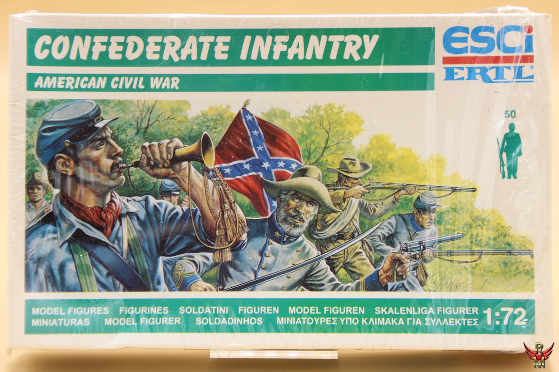 ESCI ERTL 1/72 Confederate Infantry American Civil War