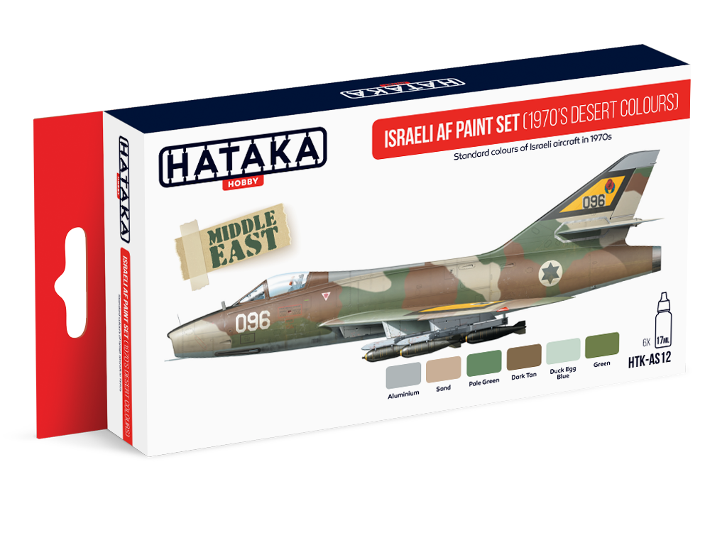 HATAKA AS12 Israeli AF paint set 1970's desert colours