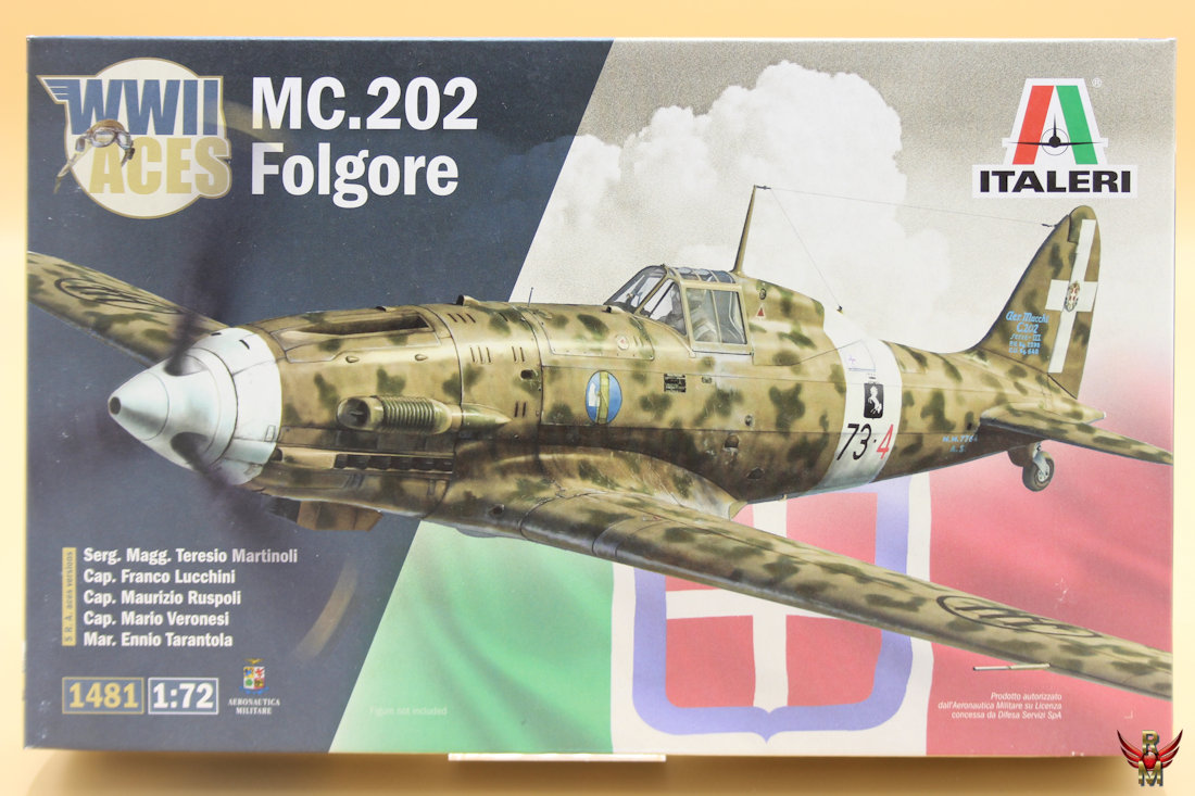 Kit Modélisme Italeri - Avion Mc.202 Folgore Aces à L'échelle 1:72 - Référence IT1481