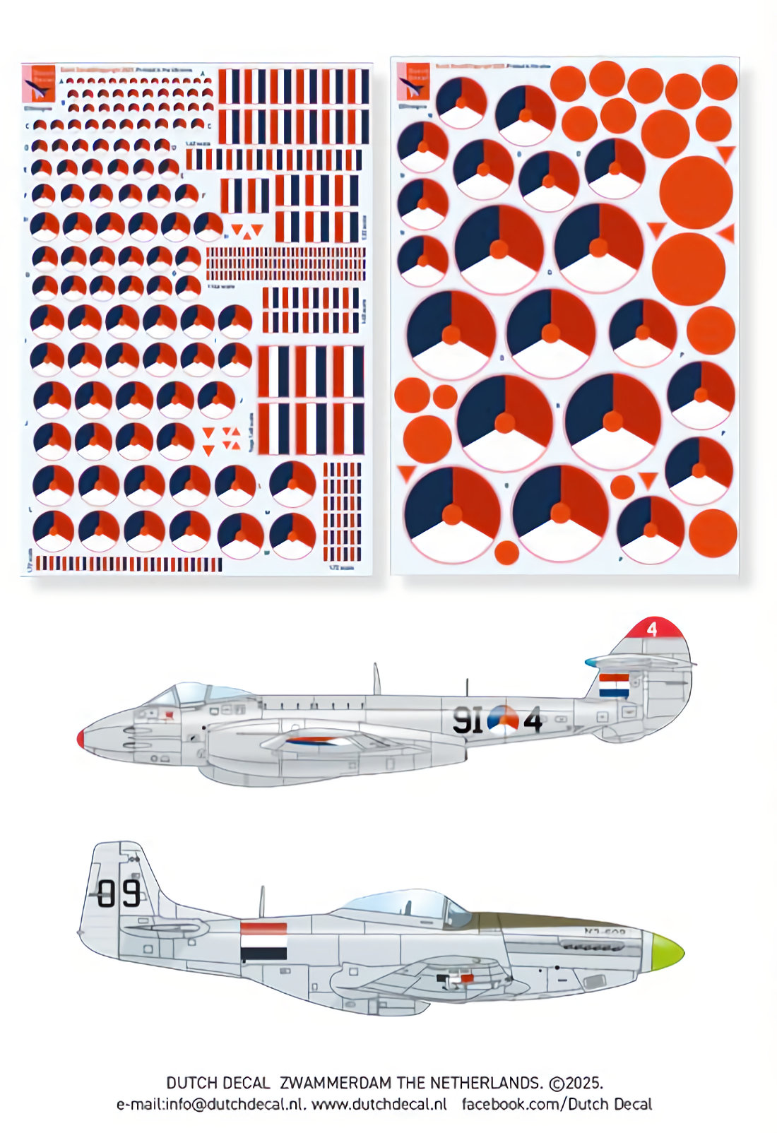 Dutch Decal 1/144/72/48/32 Dutch national markings