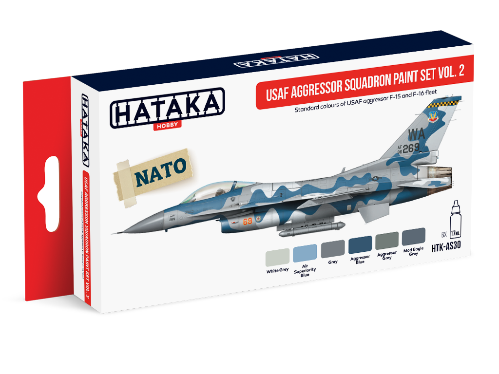 HATAKA AS30 USAF Aggressor Squadron Paint Set V