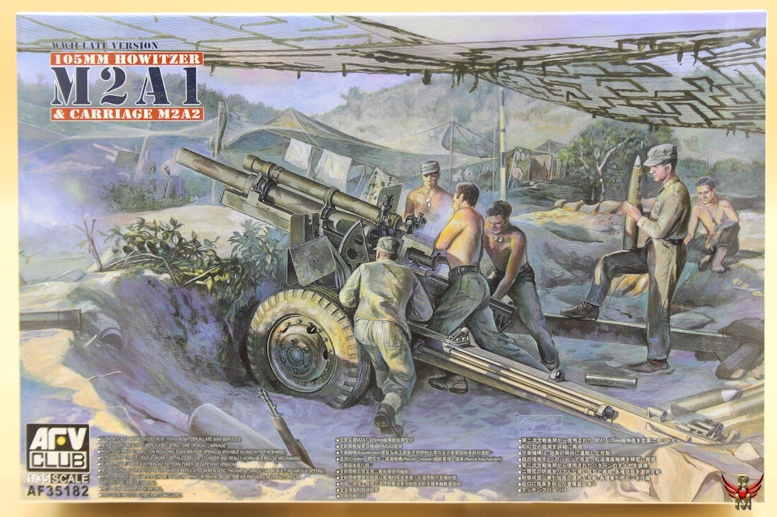 AFV Club 1/35 105mm Howitzer M2A1 and Carriage M2A2