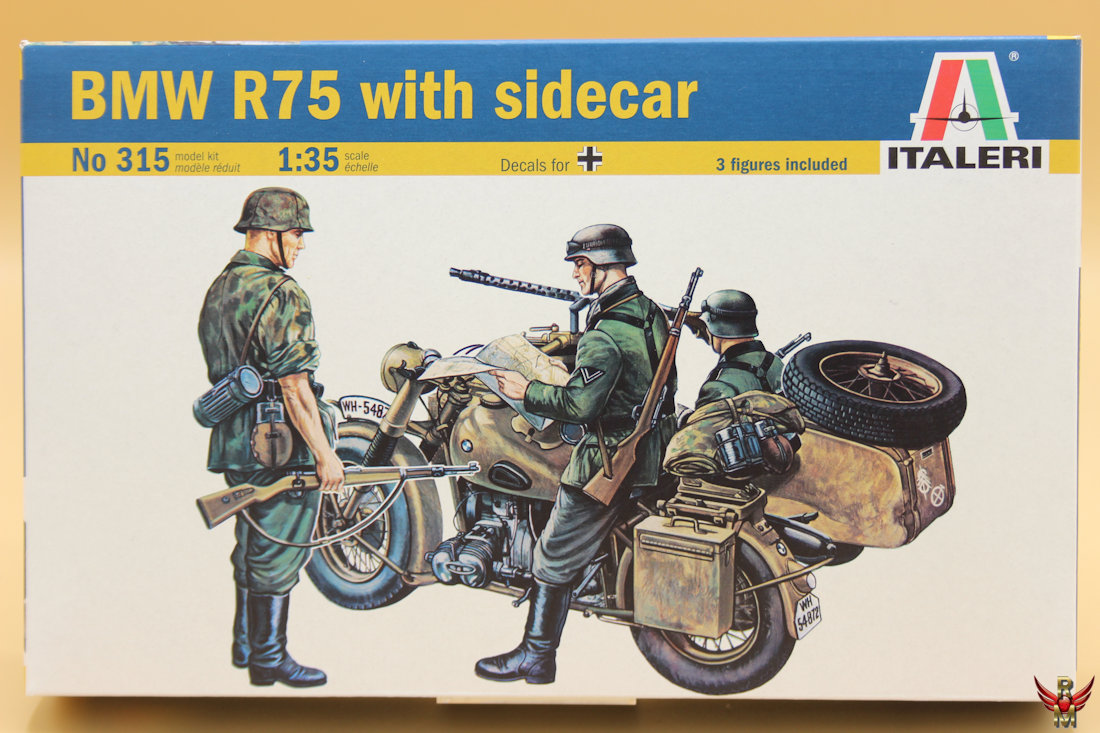 Rowasp ModelbouwItaleri 1/35 BMW R75 with sidecar - Rowasp Modelbouw