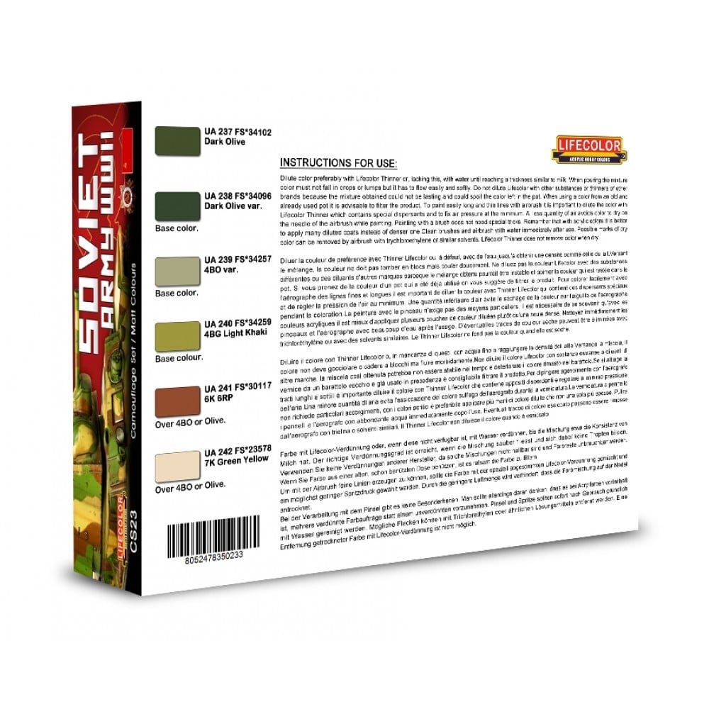 LIFECOLOR CS23 Soviet Armour WWII