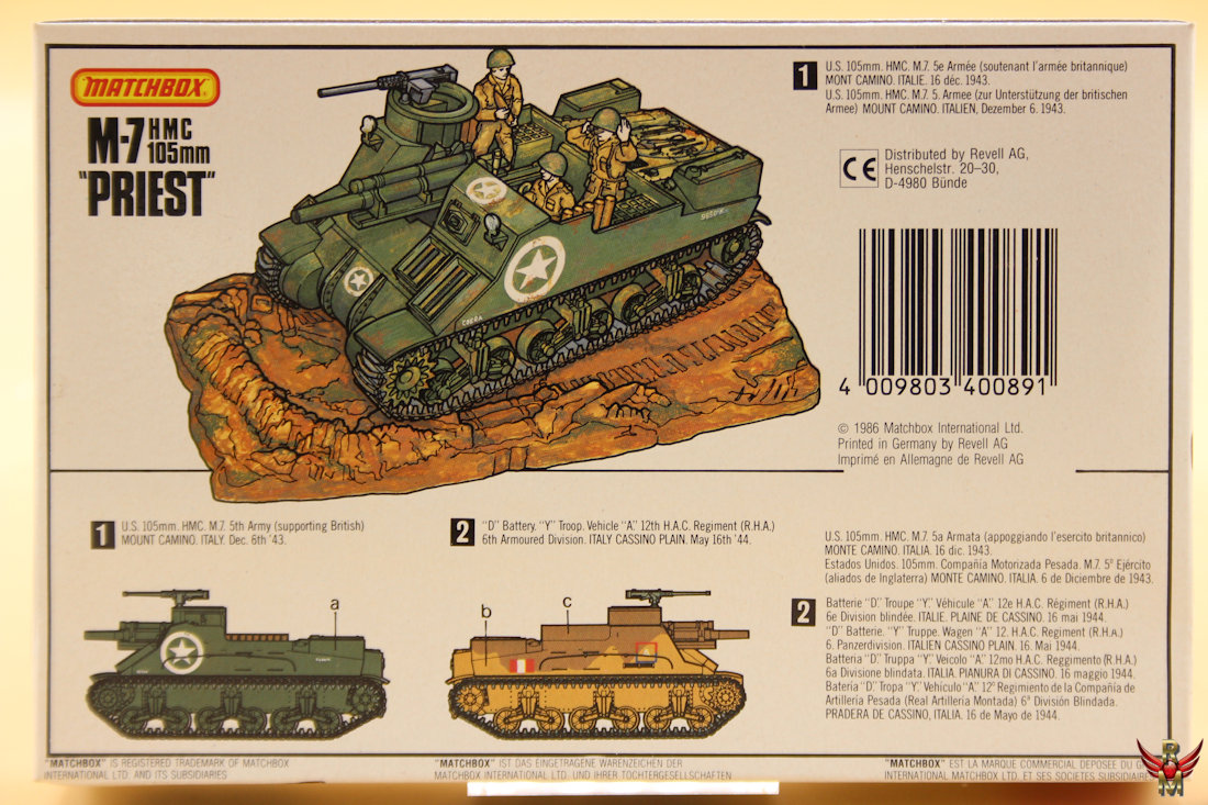Matchbox 1/76 M7 HMC 105mm Priest