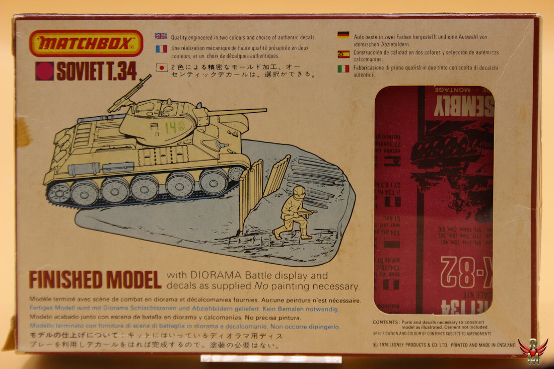 Matchbox T 34 Rowasp ModelbouwMatchbox 1/76 Soviet T-34 - Rowasp Modelbouw