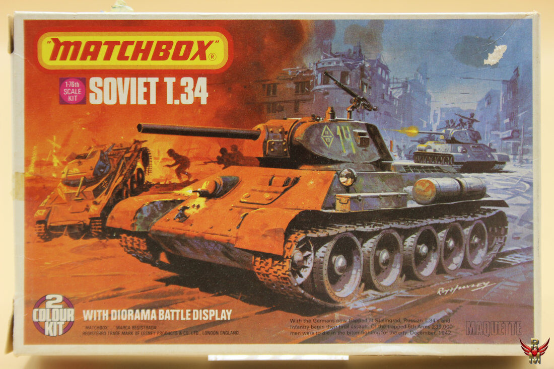 Matchbox T 34 Rowasp ModelbouwMatchbox 1/76 Soviet T-34 - Rowasp Modelbouw