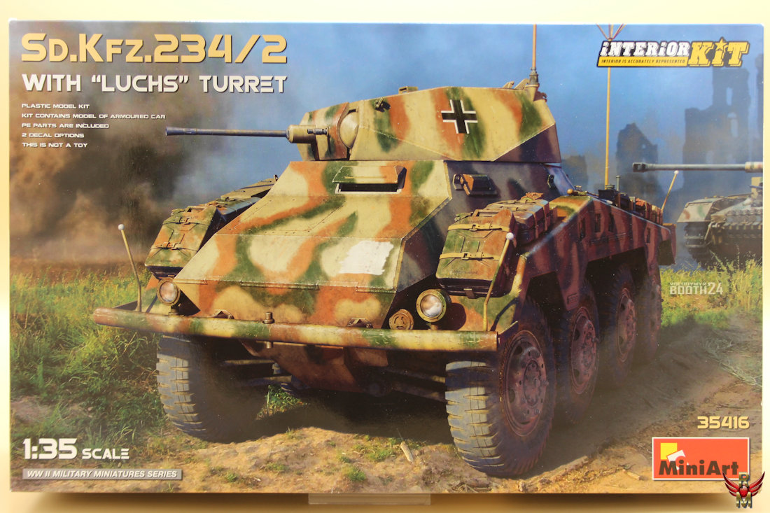 MiniArt 1/35 Sd Kfz 234/2 with Luchs Turret