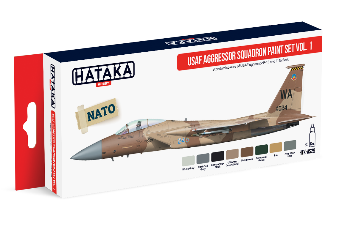 HATAKA AS29 USAF Aggressor Squadron paint set Vol 1