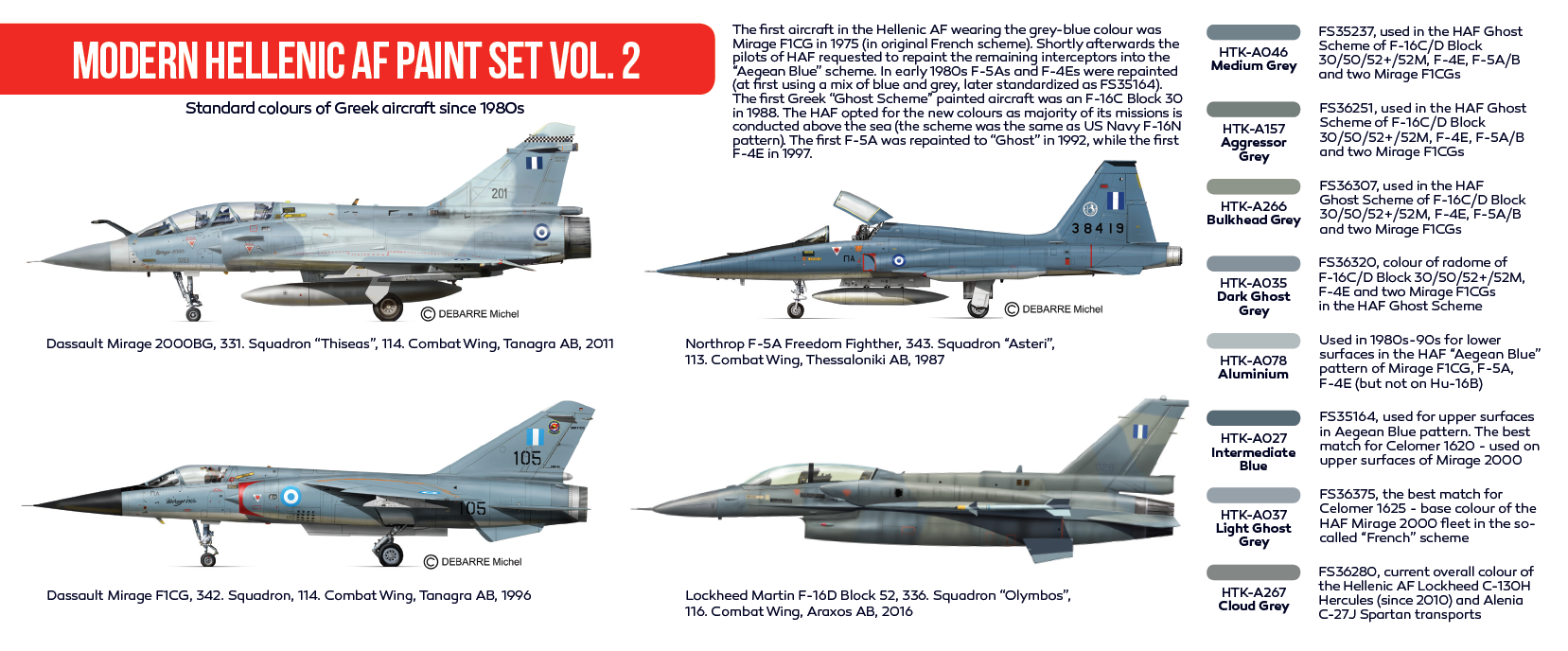 HATAKA AS75 Modern Hellenic AF paint set Vol 2