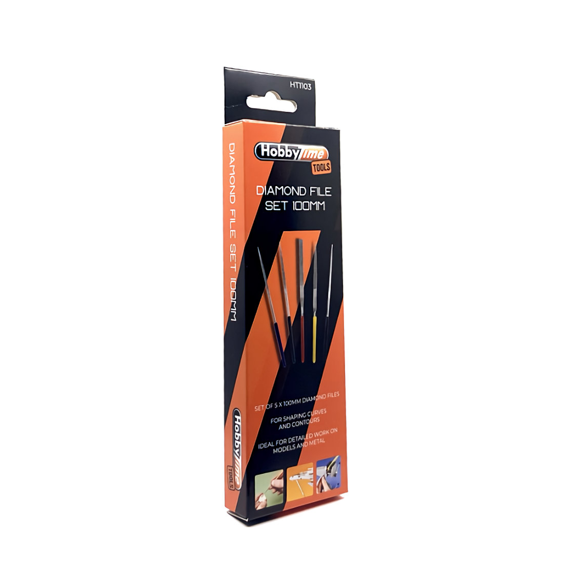 HobbyTime Tools DIAMOND FILE SET 100MM – 5 PRECISION PIECES