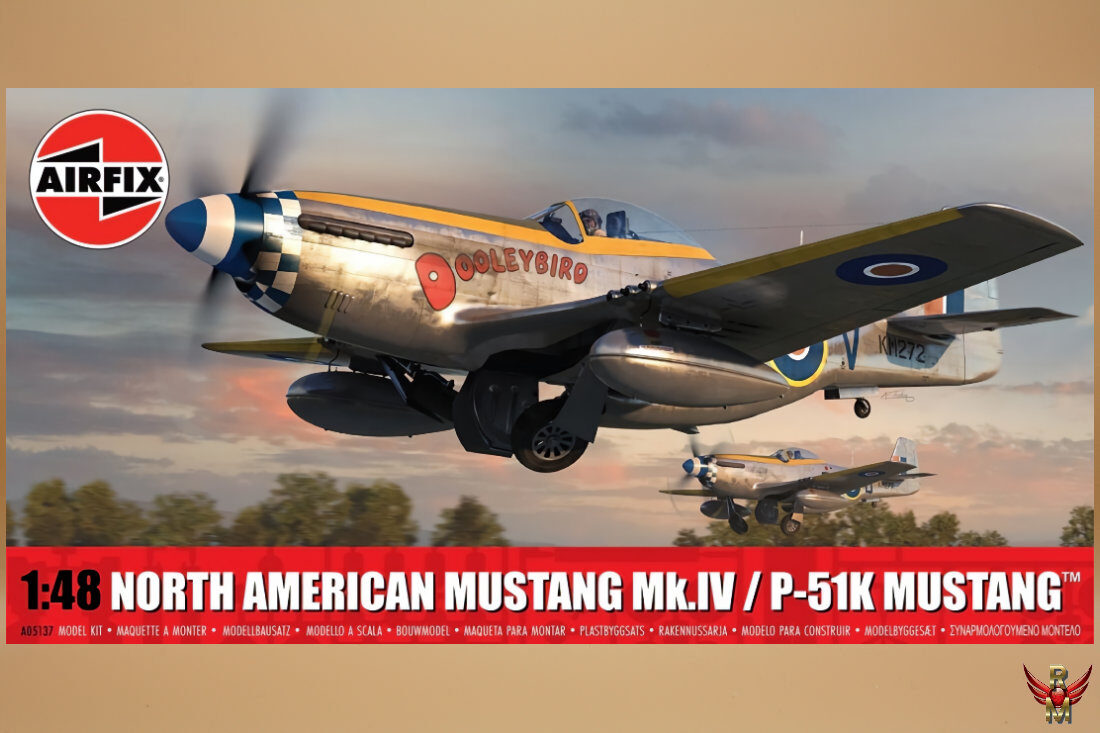 Airfix 1/48 North American Mustang Mk IV / P-51K Mustang