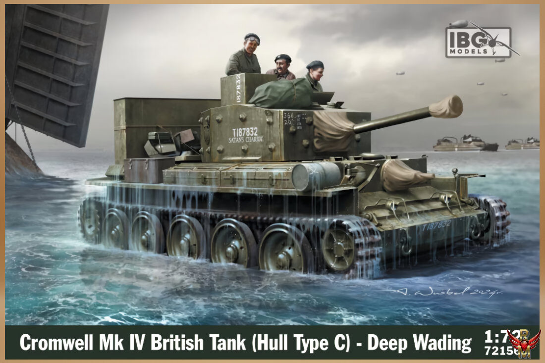 IBG Models 1/72 Cromwell Mk IV British Tank (Hull Type C) Deep Wading