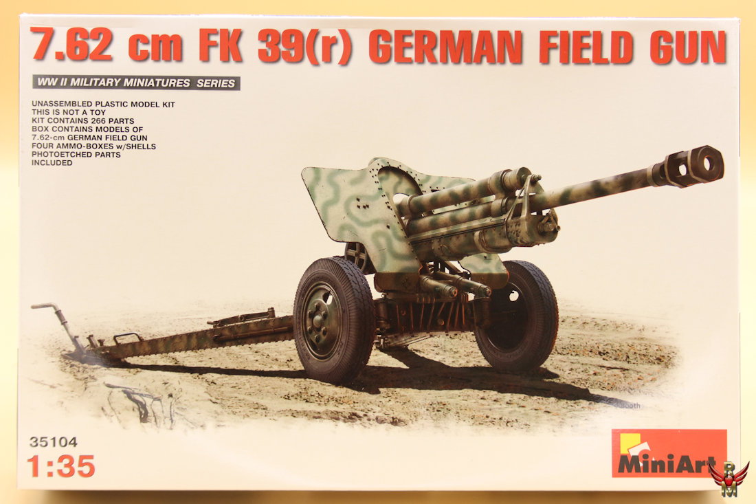 MiniArt 1/35 7.62cm FK 39(r) German Field Gun