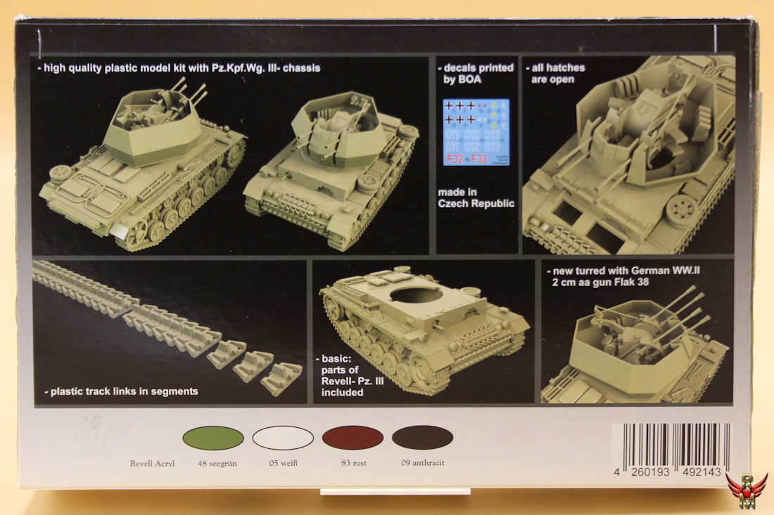 MACO 1/72 Flakpanzer III Wirbelwind 2cm Flak-Vierling 38