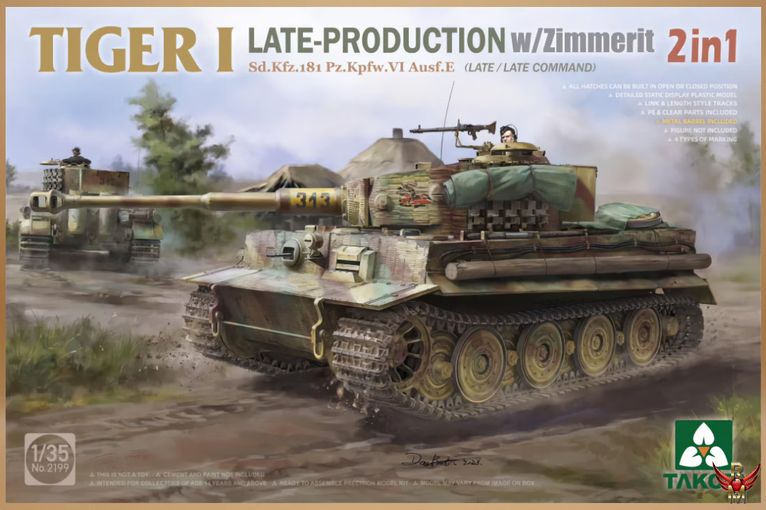 Takom 1/35 Tiger I Late Production with zimmerit