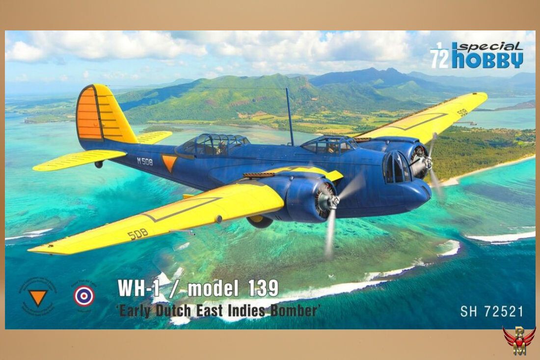 Special Hobby 1/72 WH-1 Model 139 Early Dutch East Indies Bomber