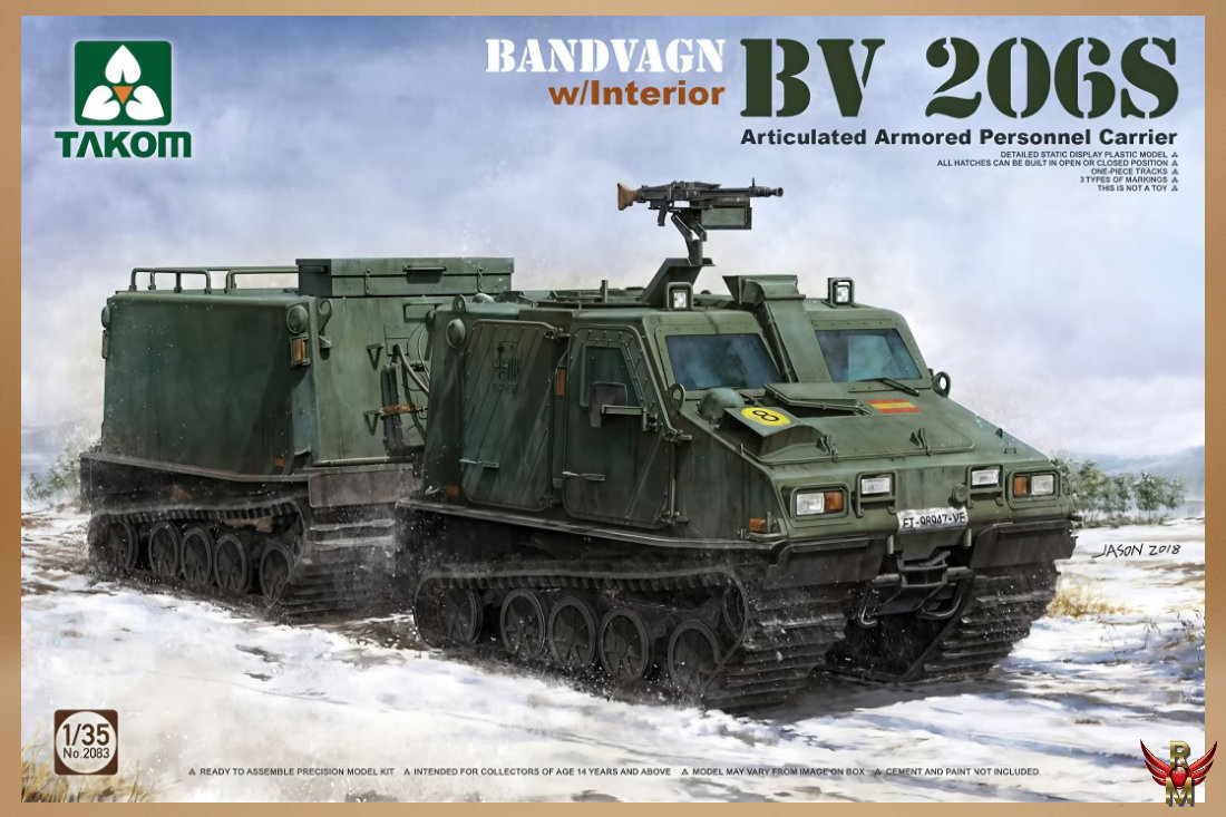 Takom 1/35 Bandvagn BV-206S Articulated Armored Personnel Carrier
