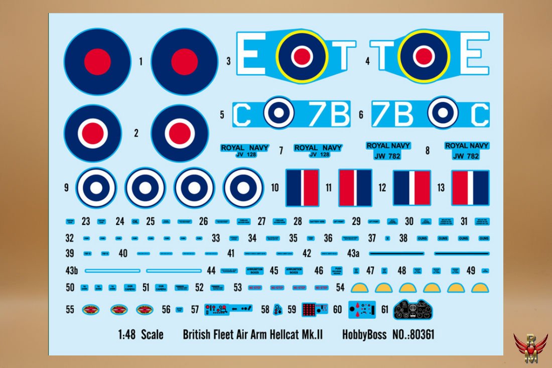 HobbyBoss 1/48 British Fleet Air Arm Hellcat Mk II