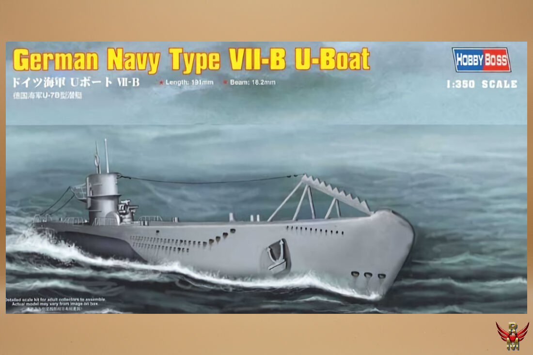 HobbyBoss 1/350 German Navy Type VII-B U-Boat