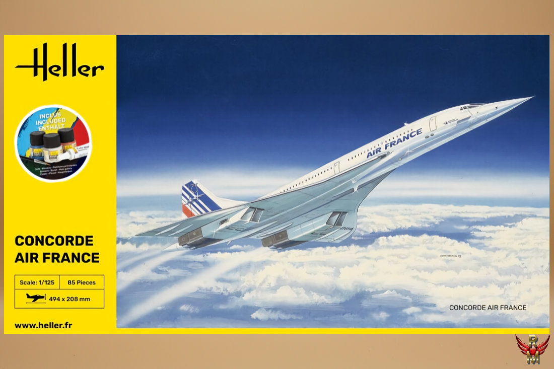 Heller 1/125 Concorde Air France