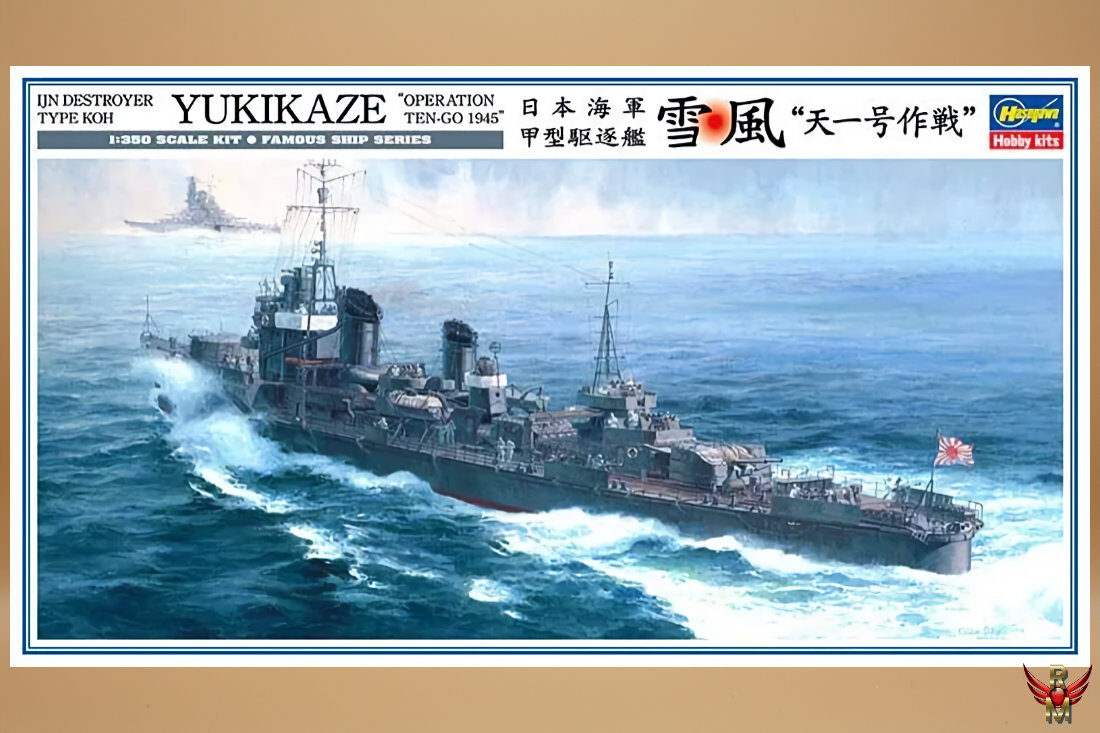 Hasegawa 1/350 IJN Destroyer Type Koh Yukikaze Operation Ten-Go 1945